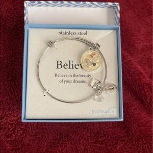 Bracelet, NIB, “Believe”, Stainless Steel